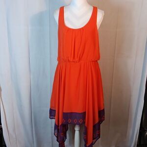 Mark Sleeveless Shark Bite Hem Dress